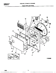 03 - Front Panel / Lint Filter parts for Frigidaire Dryer FDE546LES0 from AppliancePartsPros.com