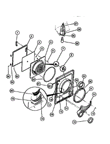03 - Door, Front Panel, Lint Filter parts for Frigidaire Dryer DG8800PW1 from AppliancePartsPros.com