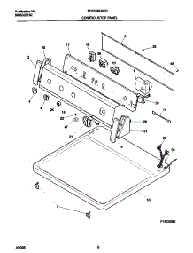 04 - P16c0080 Control Panel parts for Frigidaire Dryer FDE558GHS0 from AppliancePartsPros.com