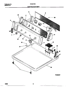 04 - Controls / Top Panel parts for Frigidaire Dryer FDE847GET0 from AppliancePartsPros.com