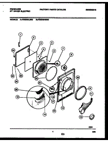 03 - Door Parts parts for Frigidaire Dryer FDE336LBS0 from AppliancePartsPros.com