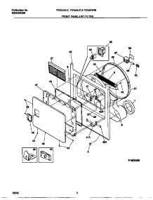03 - Front Panel / Lint Filter parts for Frigidaire Dryer FDG336LES0 from AppliancePartsPros.com