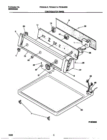 04 - Controls / Top Panel parts for Frigidaire Dryer FDG336LES0 from AppliancePartsPros.com
