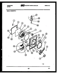03 - Door Parts parts for Frigidaire Dryer DG8600PW0 from AppliancePartsPros.com