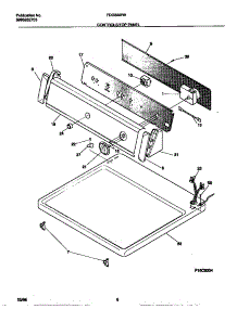04 - Controls / Top Panel parts for Frigidaire Dryer FDG336RBT2 from AppliancePartsPros.com