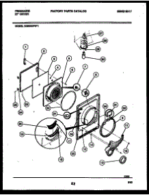 03 - Door Parts parts for Frigidaire Dryer DG8600PW1 from AppliancePartsPros.com
