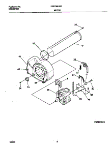05 - Motor,Blower parts for Frigidaire Dryer FDE700FHS0 from AppliancePartsPros.com