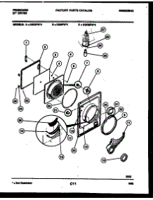 03 - Door Parts parts for Frigidaire Dryer DGDMFH4 from AppliancePartsPros.com