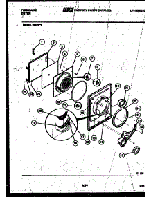 03 - Door Parts parts for Frigidaire Dryer DGFW0 from AppliancePartsPros.com