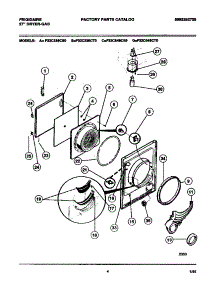 03 - Door, Front Panel, Lint Filter parts for Frigidaire Dryer F32C546CT0 from AppliancePartsPros.com