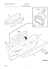 03 - Control Panel parts for Frigidaire Dishwasher GLD2870RFB0 from AppliancePartsPros.com