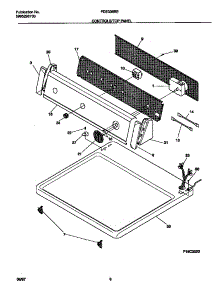 04 - Controls / Top Panel parts for Frigidaire Dryer FDE336RET1 from AppliancePartsPros.com
