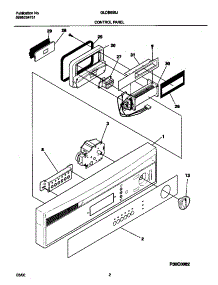 02 - Control Panel parts for Frigidaire Dishwasher GLDB656JT0 from AppliancePartsPros.com
