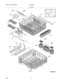 13 - Racks parts for Frigidaire Dishwasher GLD4355RFB2 from AppliancePartsPros.com