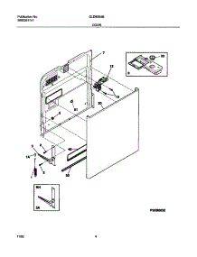 05 - Door parts for Frigidaire Dishwasher GLDB954BB1 from AppliancePartsPros.com