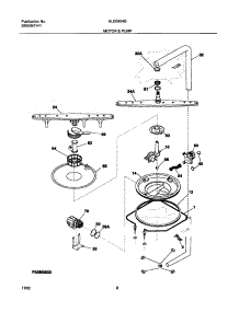 09 - Motor & Pump parts for Frigidaire Dishwasher GLDB954BB1 from AppliancePartsPros.com