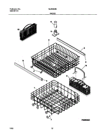 13 - Racks parts for Frigidaire Dishwasher GLDB954BB1 from AppliancePartsPros.com