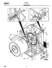 02 - Cabinet / Drum parts for Frigidaire Dryer FDE436RES1 from AppliancePartsPros.com