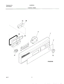 03 - Control Panel parts for Frigidaire Dishwasher GLDB653JT1 from AppliancePartsPros.com