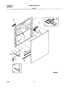 05 - Door parts for Frigidaire Dishwasher GLDB957AQ0 from AppliancePartsPros.com