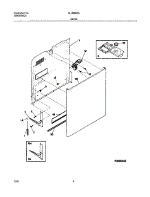 05 - Door parts for Frigidaire Dishwasher GLDB958AB2 from AppliancePartsPros.com