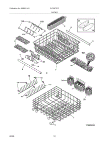 13 - Racks parts for Frigidaire Dishwasher GLD2875FPB2 from AppliancePartsPros.com