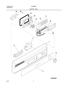 03 - Control Panel parts for Frigidaire Dishwasher GLDB656JT1 from AppliancePartsPros.com