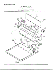 Console, Controls, Top Panel parts for Frigidaire Dryer 7007B from AppliancePartsPros.com