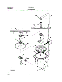 09 - Motor & Pump parts for Frigidaire Dishwasher PLDB998AC0 from AppliancePartsPros.com