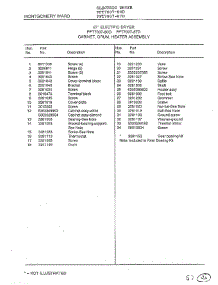 Cabinet, Drum, Heater Assembly Page 2 parts for Frigidaire Dryer 7007-87D from AppliancePartsPros.com