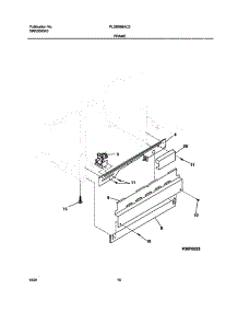 11 - Frame parts for Frigidaire Dishwasher PLDB998AC0 from AppliancePartsPros.com