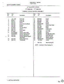 Cabinet, Drum, Heater Assembly Page 2 parts for Frigidaire Dryer 7289-80A from AppliancePartsPros.com