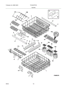 13 - Racks parts for Frigidaire Dishwasher PLD3460RDC0 from AppliancePartsPros.com