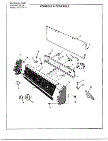 Electric Dryer Console / Controls parts for Frigidaire Dryer 7287A from AppliancePartsPros.com