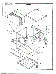 Electric Dryer Cabinet parts for Frigidaire Dryer 7287A from AppliancePartsPros.com