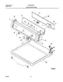07 - Control Panel parts for Frigidaire Dryer FDGB23RGS2 from AppliancePartsPros.com