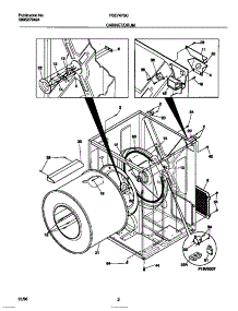 02 - Cabinet / Drum parts for Frigidaire Dryer FSE747GCS0 from AppliancePartsPros.com