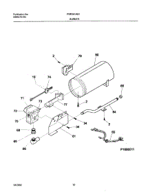 11 - Burner,Valve parts for Frigidaire Dryer FGR341AS1 from AppliancePartsPros.com
