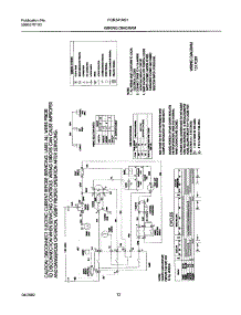 12 - 131703900 Wiring Diagram parts for Frigidaire Dryer FGR341AS1 from AppliancePartsPros.com