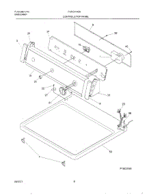 07 - Control Panel parts for Frigidaire Dryer FGR211AS0 from AppliancePartsPros.com