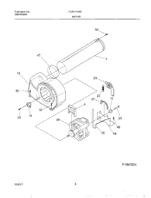 09 - Motor,Blower parts for Frigidaire Dryer FGR211AS0 from AppliancePartsPros.com