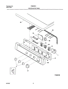 07 - Control Panel parts for Frigidaire Dryer FSE849GHS1 from AppliancePartsPros.com