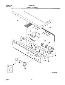 07 - Control Panel parts for Frigidaire Dryer FSG447GHS1 from AppliancePartsPros.com