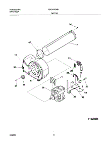 09 - Motor,Blower parts for Frigidaire Dryer FSG447GHS1 from AppliancePartsPros.com
