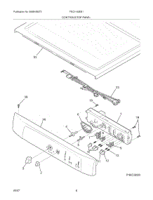 07 - Controls / Top Panel parts for Frigidaire Dryer FGQ1442ES1 from AppliancePartsPros.com