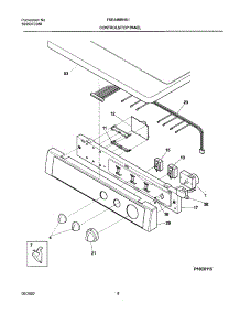 07 - Control Panel parts for Frigidaire Dryer FSE446RHS1 from AppliancePartsPros.com