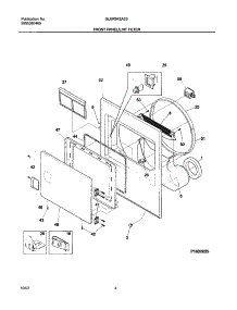 05 - Front Panel / Lint Filter parts for Frigidaire Dryer GLER642AS3 from AppliancePartsPros.com