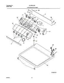 07 - Control Panel parts for Frigidaire Dryer GLER642AS2 from AppliancePartsPros.com