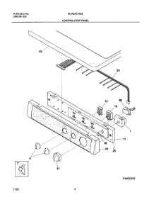 07 - Controls / Top Panel parts for Frigidaire Dryer GLGQ221AS2 from AppliancePartsPros.com