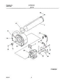 09 - Motor,Blower parts for Frigidaire Dryer GLER642AS2 from AppliancePartsPros.com